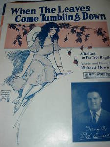 Richard Howard - When The Leaves Come Tumbling Down