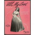 Patti Page - All My Love (1940)Sheet Music
