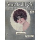 Because They All Love You - (1924) Sheet Music