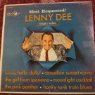Lenny Dee - Most Requested Autographed LP -Vinyl Record
