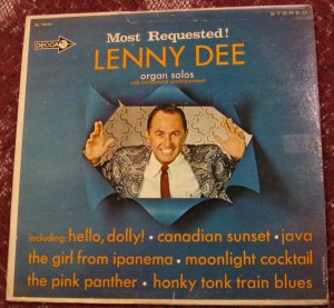 Lenny Dee - Most Requested Autographed LP -Vinyl Record