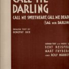 Call Me Darling -  (1931) Sheet Music