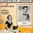 Jeanie with The Light  Brown Hair (1939)  Sheet Music