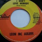 Leon Mc Auliffe - I Don't Love Nobody/Shape Up Or Ship