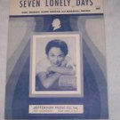 Georgia Gibbs - Seven Lonely Days (1953) Sheet Music