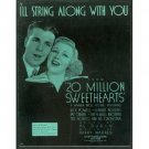 I'll String Along With You (1934) Sheet Music