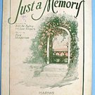 Just A Memory (1927)  Sheet Music