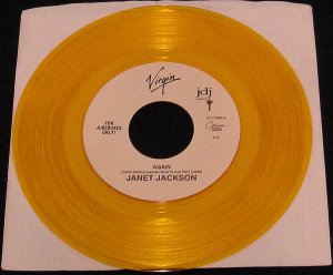 Janet Jackson Again / Again Piano Version - 7"
