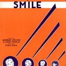 Smile, Darn Ya, Smile (1930) Sheet Music