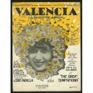 Valencia (A Song of Spain) - (1925) Sheet Music