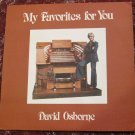 David Osborne - My Favorites For You  LP - Vinyl Record