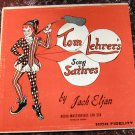 Tom Lehrer's Song Satires  LP - Vinyl Record