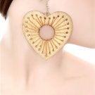 Precious Wooden Heart Earrings