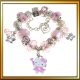 Charm Bracelets with Beads and Charms