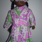 Robe/nightgown and eye mask American Girl doll