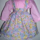 Cute floral skirt and pink top American Girl doll