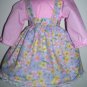 Cute floral skirt and pink top American Girl doll