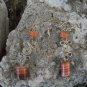 Handmade Carnelian and Agate Earrings