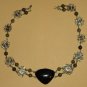 Handmade Obsidian and Serpentine Russian Jade Necklace