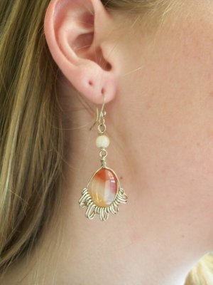 Handmade Agate Earrings