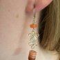 Handmade Carnelian and Agate Earrings