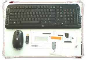 Original New HP 5189URF 2.4GHz PC Wireless keyboard Optical