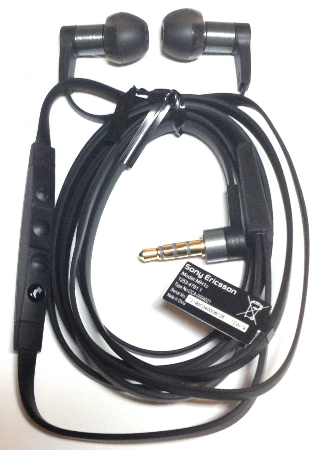 Original Sony MH1c Headset SmartKey Control for Xperia Black Handsfree ...