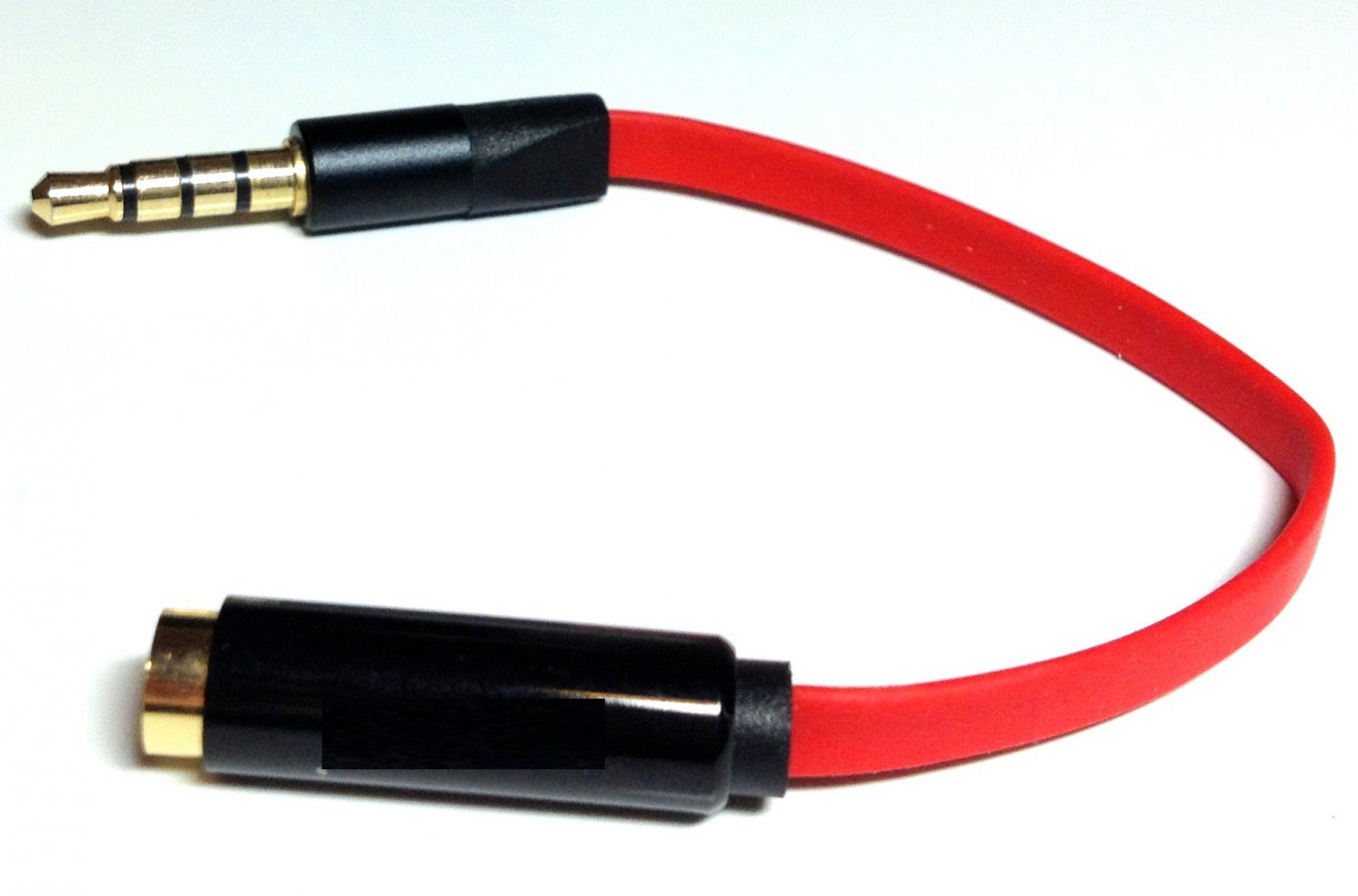 Earphone Converter Adapter Noodle Cable Red convert OMTP to CTIA or