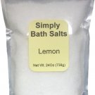 Lemon natural bath salt with organic oils