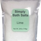 Lime natural bath salt with organic oils