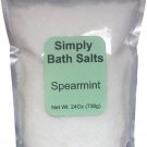 Spearmint natural bath salt with organic oils