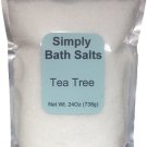 Tea tree natural bath salt with organic oils