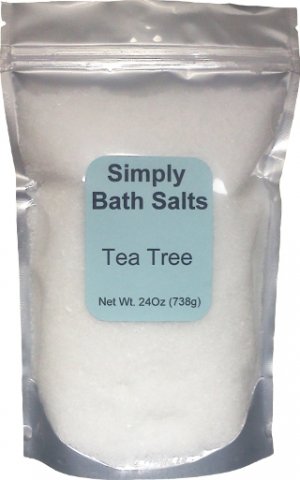 Tea tree natural bath salt with organic oils