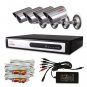 KARE 4 CH CCTV Security Surveillance DVR Outdoor IR Camera System w/ SONY CCD