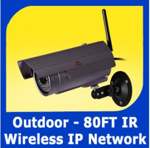 Outdoor Wireelss Security Surveillance IP Network Camera 80FT IR Night Vision
