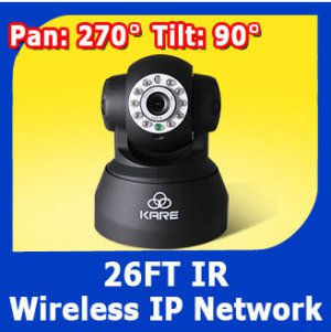 KARE Wireless Security IP Network PT Video Audio Camera WebView IR Night Vision