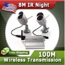 Kare Wireless Video Audio Security Surveillance 2 Camera System w/ IR Night Vision