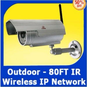 Outdoor Wireelss Security Surveillance IP Network Camera 80FT IR Night Vision