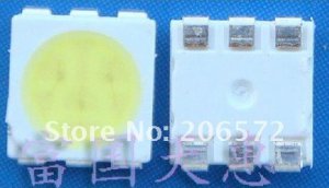 200 pcs 5050 SMD LED white light light-emitting diode (LED) New products and ROHS