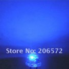 500 pcs 5mm super bright straw hat astigmia white to blue LED  Automatic flashing  ROHS