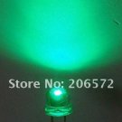500 pcs 5mm super bright straw hat astigmia white to green LED  Automatic flashing  ROHS