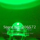 500 pcs 5mm super bright round head white to green LED  New products and ROHS