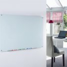 Audio-Visual Direct Magnetic White Glass Dry-Erase Board Set - 18" x 24"