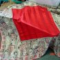 Burberrys Silk + Wool Scarf Wrap Shawl Vintage Red Beige Gold Wine Black