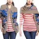 $248 Anthropologie Lucia Delphinium Shawl Sweater Small / Medium Handknit Janis Stemmermann $248 Anthropologie Lucia Delphinium Shawl Sweater Small / Medium Handknit Janis Stemmermann