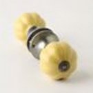 Anthropologie Ceramic Melon Doorknob - Zinc & Palace Yellow HARDWARE REQUIRED Anthropologie Ceramic Melon Doorknob - Zinc & Palace Yellow HARDWARE REQUIRED
