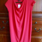 Eileen Fisher Drape Front Shift Dress XSmall 0 2 Viscose Jersey Pink XS Strawberry Eileen Fisher Drape Front Shift Dress XSmall 0 2 Viscose Jersey Pink XS Strawberry