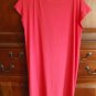 Eileen Fisher Drape Front Shift Dress XSmall 0 2 Viscose Jersey Pink XS Strawberry
