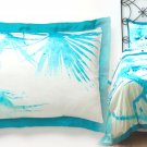 Anthropologie Lagoa King Shams 2 Pcs Blue Silk + Cotton NIP NWT Anthropologie Lagoa King Shams 2 Pcs Blue Silk + Cotton NIP NWT