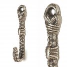 Anthropologie Vintage Fisherman's Wall Hook Heavy Sturdy Iron Silver GR8 GIFT